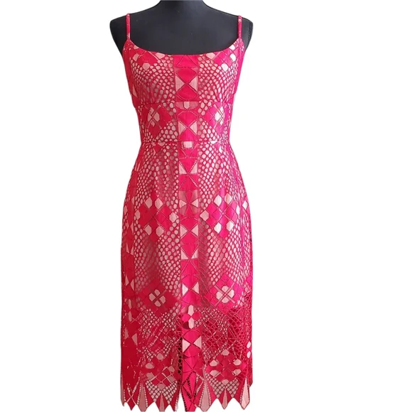 Lace Midi Dress Bcbgmaxazria Alese Geometric Lace Dress BCBG Max